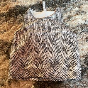 snake skin workout tank size m